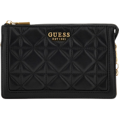 Guess Abey Quilted Mini Crossbody - Black