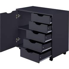 Chest of Drawers Naomi Home Amy 5 Black Chest of Drawer 30.7x24.4"