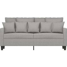 vidaXL Fabric Light Gray Sofa 62.2" 2 Seater