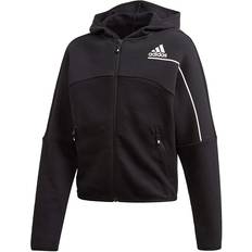 Adidas Girl's Z.N.E. Loose Full Zip Hoodie - Black/White (GD3771)