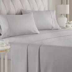 CGK Unlimited Microfiber Bed Sheet Gray (259.1x228.6)