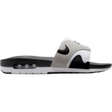 Black - Men Slippers & Sandals Nike Air Max 1 - White/Light Neutral Grey/Black