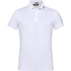 Resirkulert materiale Pikéskjorter J.Lindeberg Tour Tech Reg TX Jersey Polo Shirt Men - White