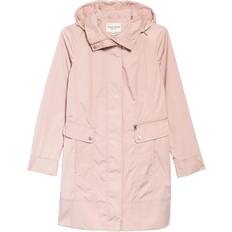 Cole Haan Women Packable Hooded Raincoat - Canyon Rose