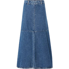 Midi Denim Skirt / Blue