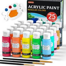 Shuttle Art 40 pack pastel acrylic paint set, shuttle art 30 colors acrylic  paint with 10