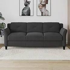 Lifestyle Solutions Harvard Black Sofa 78.8" 4 Seater