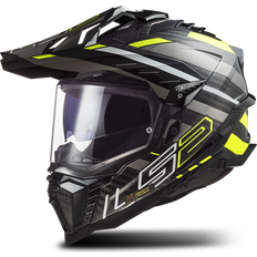 LS2 MX701 Explorer, Carbon Edge/Glossy Black/H-V Yellow Adult