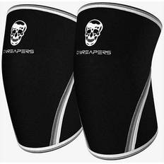 Knee Support & Protection Gymreapers 7mm Knee Sleeves Black/White Medium