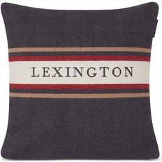 Lexington Striped Logo Recycled Kissenbezug Grau (50x50cm)