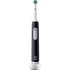 Braun Elektriske tannbørster Braun Oral-B Pro 1 8700216012935, Voksen, Roterende vibrerende Tannbørste, Daglig stell, Sensitiv Myk, Whitening, Sort, 2 min, Rund