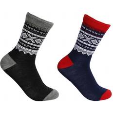 Marius Kids Thin Wool Socks 2-pack - Blue/Grey