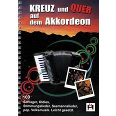 Musik Bücher Kreuz und Quer auf dem Akkordeon (Spiralbindung)