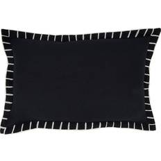 Saro Lifestyle Oversize Minimalist Chic Chunky Whip Complete Decoration Pillows Black (50.8x30.5)