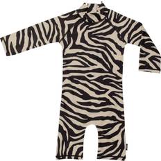 Glidelås UV-klær Swimpy Tiger UV-Drakt, Beige/Black, 98-104