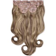 Clip-On Extensions Lullabellz Super Natural Wavy Clip In Extensions 22 inch Mellow Brown 5-pack