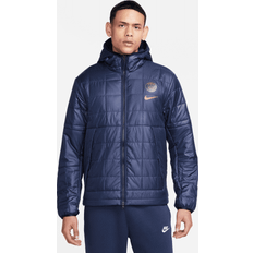 Nike Paris Saint-Germain Men's Fleece-Lined Hooded Jacket Blue