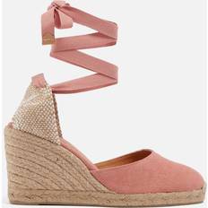 Castañer Women's Carina Canvas Wedge Espadrilles Pink