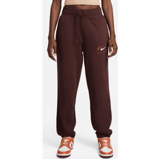 Nike Women's Sportswear Phoenix Fleece Oversized High-Waisted Pants in Brown, FN7716-227