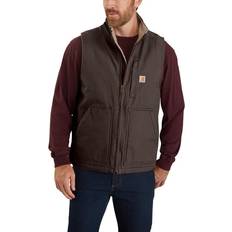 Cotton - Men Vests Carhartt Carhartt Men's Brown Polyester Heated Vest Small 104277-DKBSREG