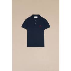 Ami Paris M - Men Clothing Ami Paris Navy De Cœur Polo NIGHT BLUE.430