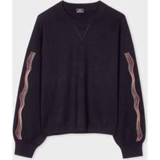 PS Paul Smith Embroidered Cotton-Jersey Sweatshirt Blue
