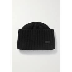 Saint Laurent Men Beanies Saint Laurent Kaschmir-Strickmütze BONNE MAILLE schwarz