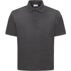 Saint Laurent Men Tops Saint Laurent Short-Sleeved Polo Shirt - Anthracite