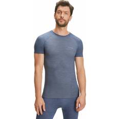 Wolle Basisschicht Falke Herren T-Shirt eisblau