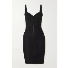 Bügel Kleider Balenciaga Minikleid aus Spitze Schwarz