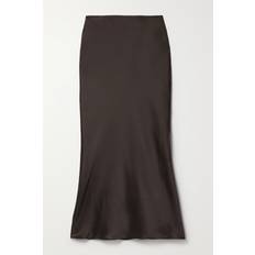 Norma Kamali Bias Obie Midi Skirt CHOCOLATE XL/42