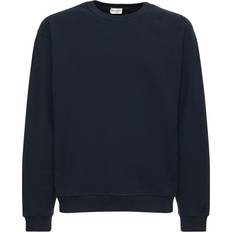 Saint Laurent Men Sweaters Saint Laurent Cotton jersey sweatshirt blue