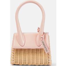 Jacquemus Le Chiquito Moyen Osier tote bag pink One size fits all