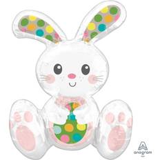 Tier- & Figurenballons Folienballon Sitting Easter Bunny