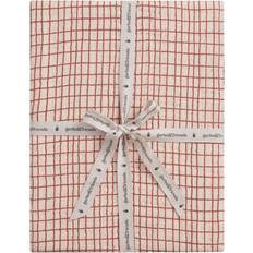 Garbo&Friends Laken Garbo&Friends Checks Rust Fitted Sheet Junior Laken Rustrød 70x140cm