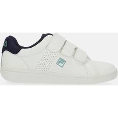 32 Joggesko Fila Crosscourt Nt Velcro Kids, White-Medieval Blue, 35, Sneakers