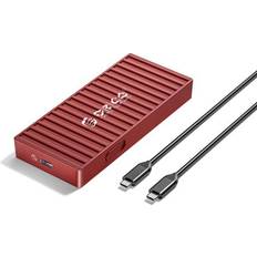 ORICO M.2 NVMe SSD Enclosure, Tool-Free 10Gbps USB C Adapter, USB 3.2 M.2 NVMe Reader, External SSD Case Thunderbolt 3 Compatible, Supports 4TB