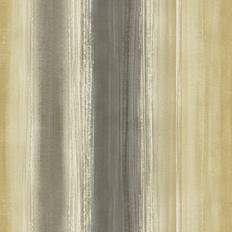 Seabrook Designs New York Stripe Black & Gold Wallpaper