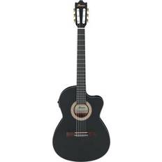 Electric Guitars Ibanez GA5MHTCE Weathered Black Open Pore Electro-Acoustic Classical Guitar