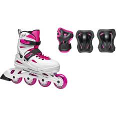 Rollerblade Fury Combo Justerbar Barneskøyte White/Pink