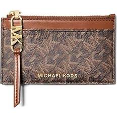 Michael Kors Empire Logo Small Zip Card Case - Brown/luggage