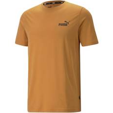 Puma Leisure top t-shirt man yellow ess logo tee cotone stock ready