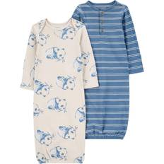 Pajamases Children's Clothing Carter's Baby 2-Pack Sleeper Gowns PRE Blue/White