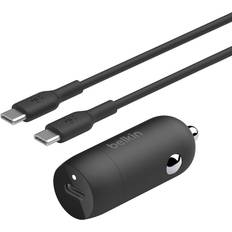 Batterien & Akkus Belkin BoostCharge 30W USB-C Car Charger USB-C to USB-C cable