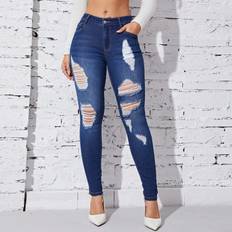 Shein Jeans Shein Ripped Skinny Jeans