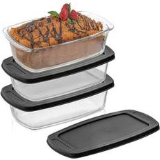 Bread Tins Joyjolt Glass Loaf Pans with Lids - Set Bread Tin