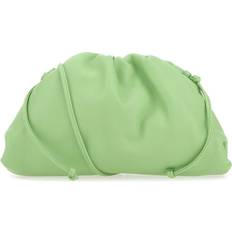 Green Clutches Bottega Veneta Woman Pastel Green Nappa Leather Mini Pouch Clutch