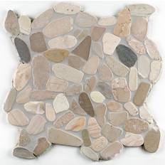 Mosaik KNG Mosaikfliese Flusskiesel Slice 30 natur 0776109966 30x30cm