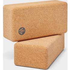 Manduka Yogaausrüstung Manduka Lean Cork Yoga Block 2 Pack Cork Brown 3" x 4" x 8.5" Cork Brown 3" x 4" x 8.5"