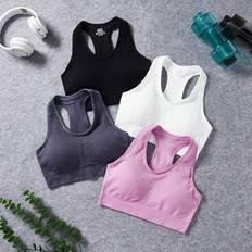 Shein Bras Shein 4pcs Seamless High Stretch Sports Bra